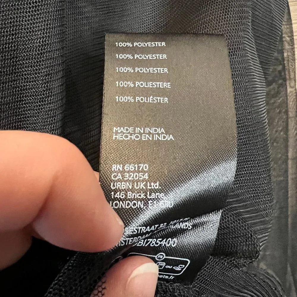 Anthropologie Sheer Tulle Maxi Skirt Sz M - Picture 5 of 8